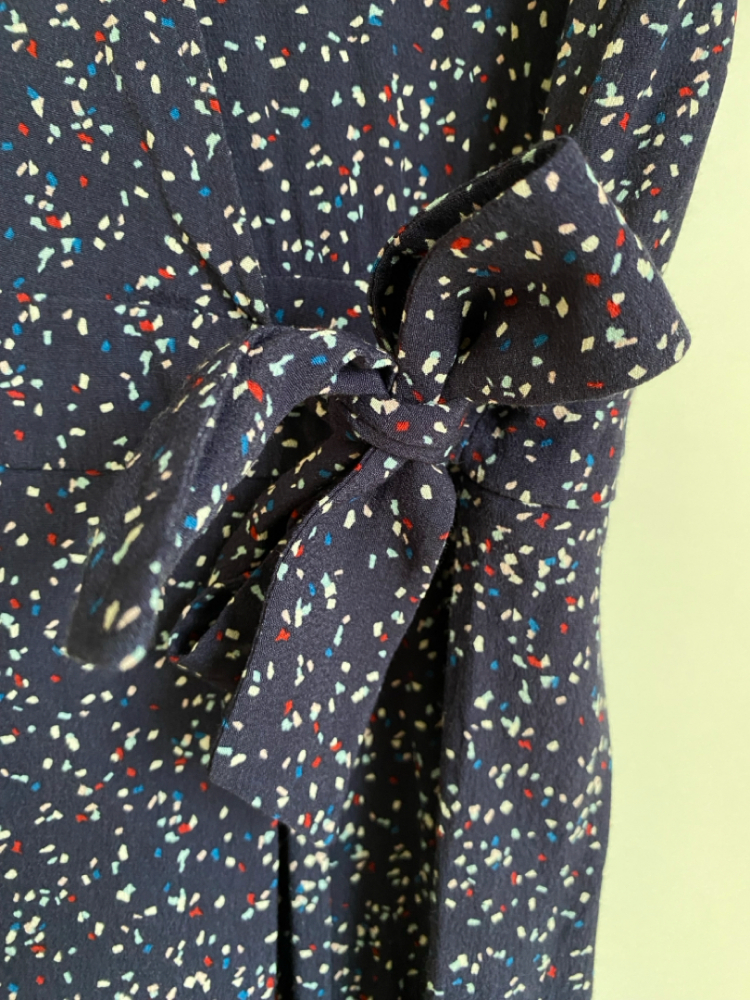 Comptoir Des Cotonniers Kurzer marineblauer Overall mit Konfetti