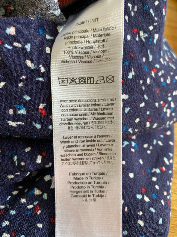 Comptoir Des Cotonniers Kurzer marineblauer Overall mit Konfetti