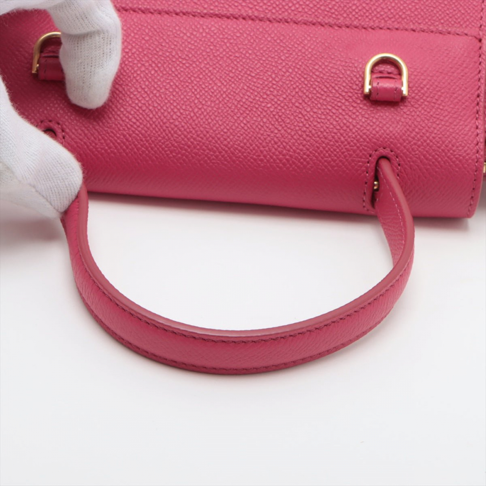 Celine Belt Bag Nano Grained Calfskin Leather 3-Ways Tote Bag Pink