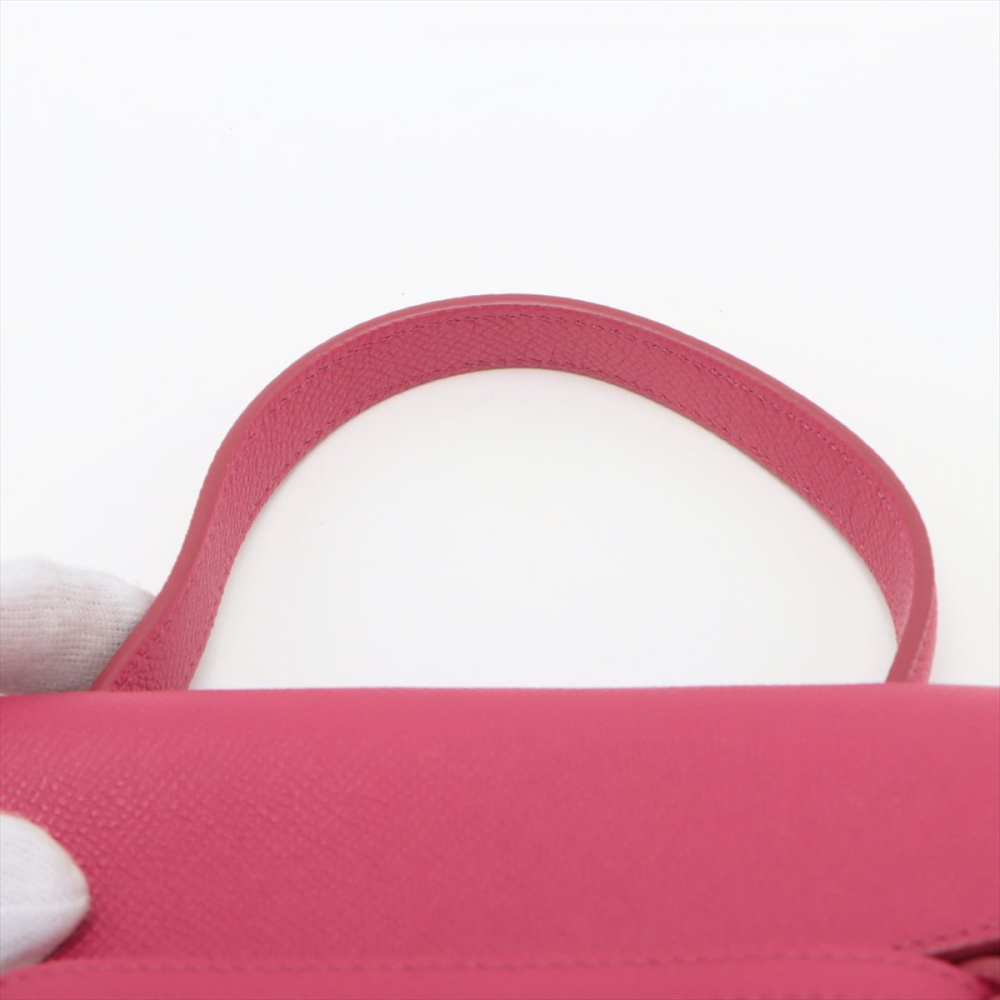 Celine Belt Bag Nano Grained Calfskin Leather 3-Ways Tote Bag Pink