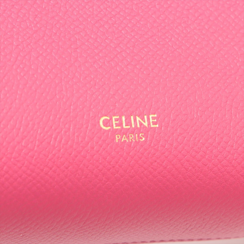 Celine Belt Bag Nano Grained Calfskin Leather 3-Ways Tote Bag Pink