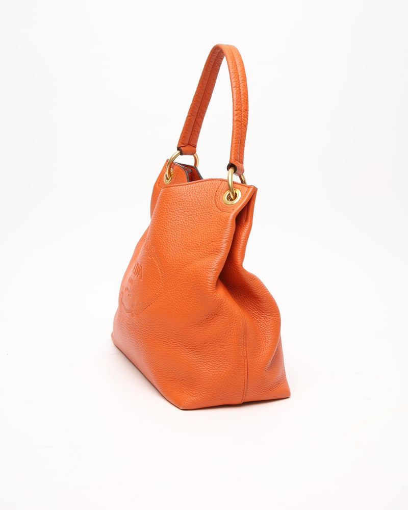 Prada Vitello Phenix Logo Hobo Bag