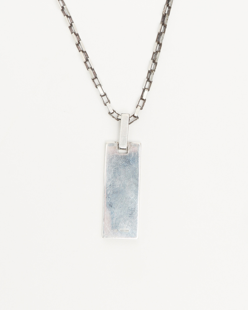 Gucci Plate Silver Necklace