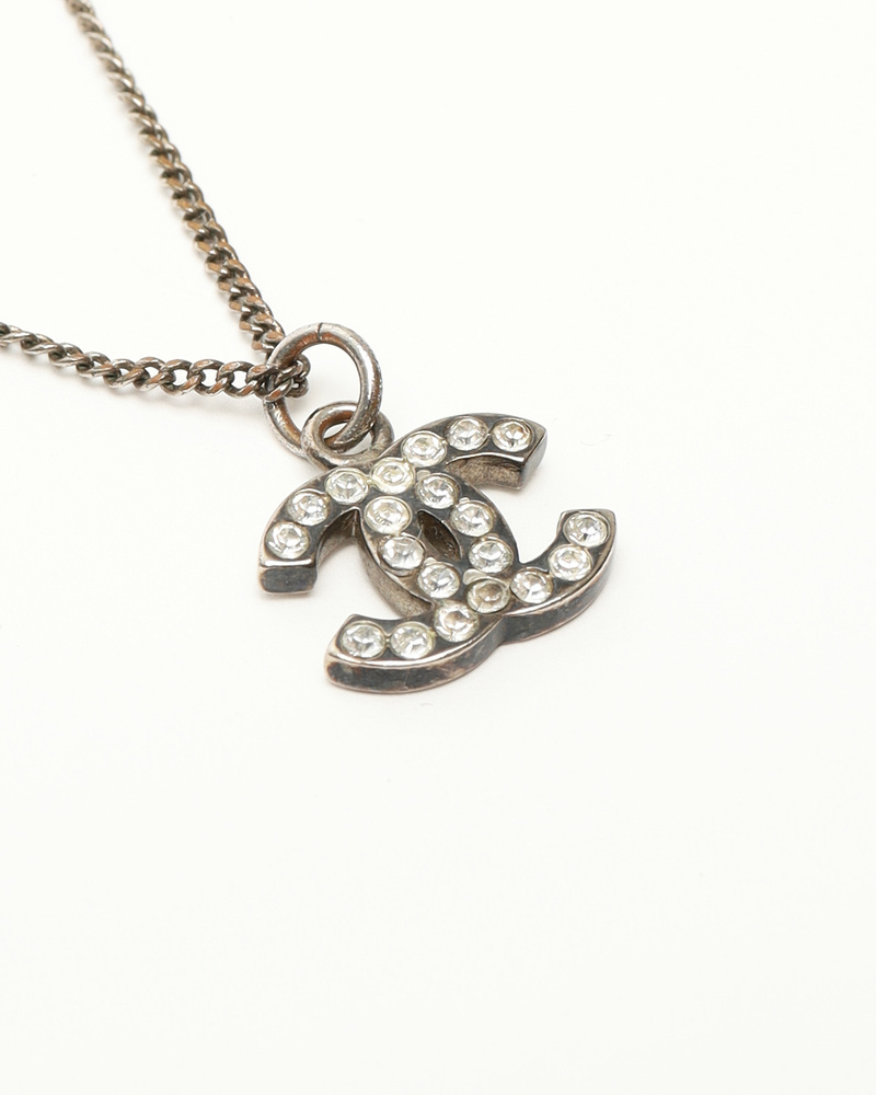 Chanel Coco Mark Rhinestone Necklace