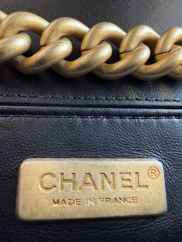 Chanel Medium Boy Bag Python Noir