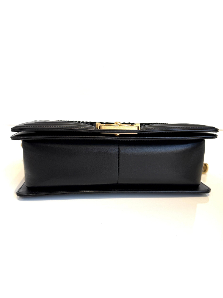 Chanel Medium Boy Bag Python Noir