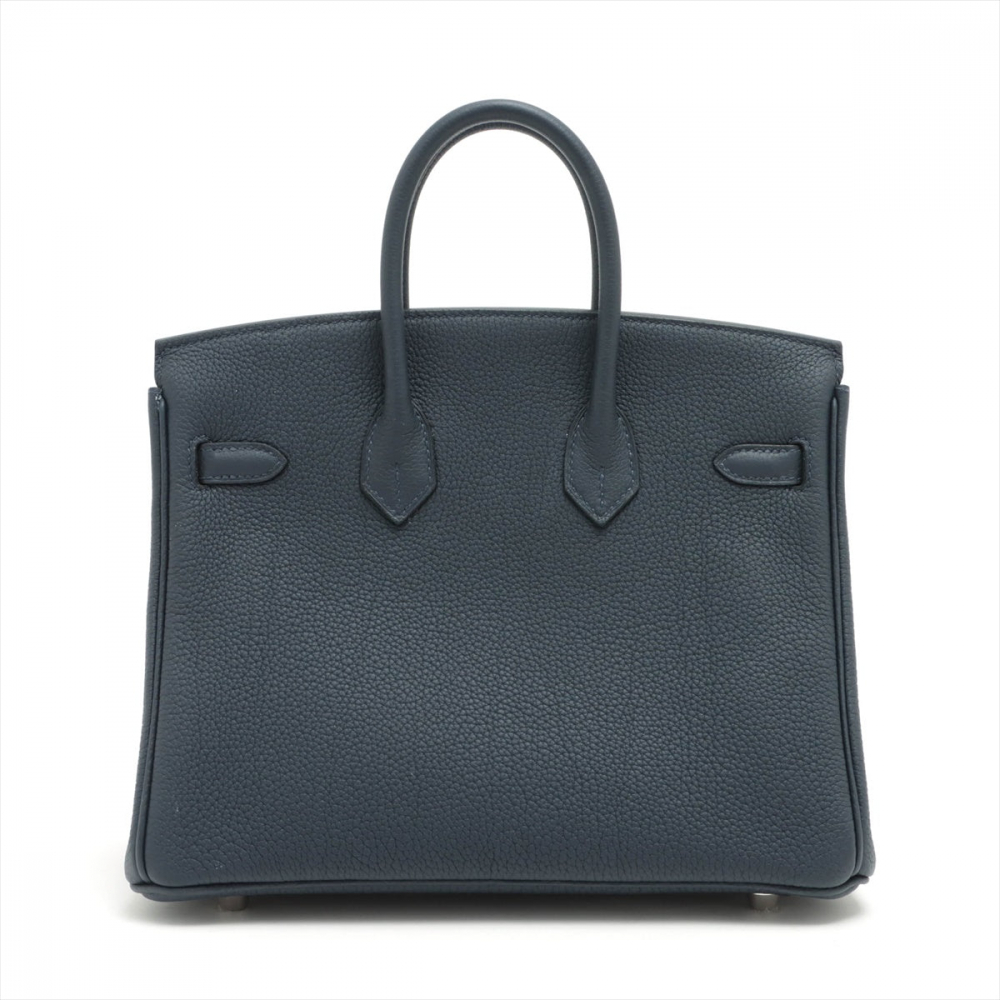 Hermès Birkin 25 Togo Blue Nuit Palladium Hardware
