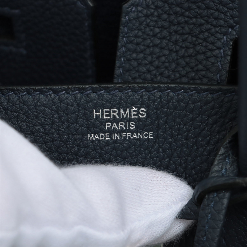 Hermès Birkin 25 Togo Blue Nuit Palladium Hardware