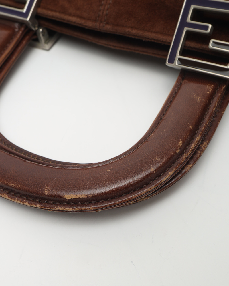 Fendi Suede Ff Handbag