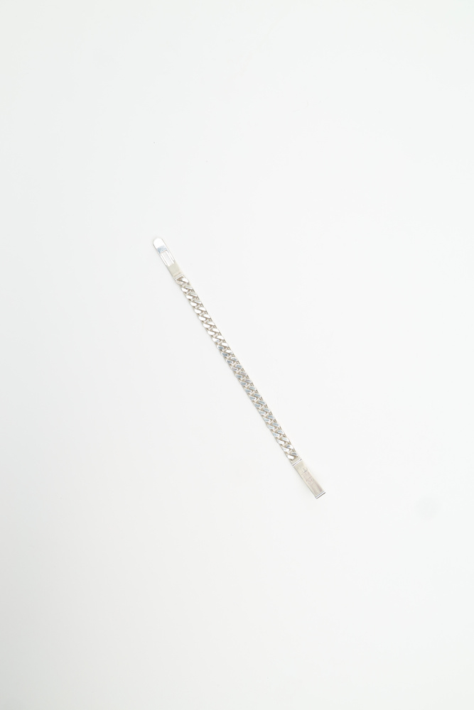 Hermès Kelly Gourmetto Silver Bracelet