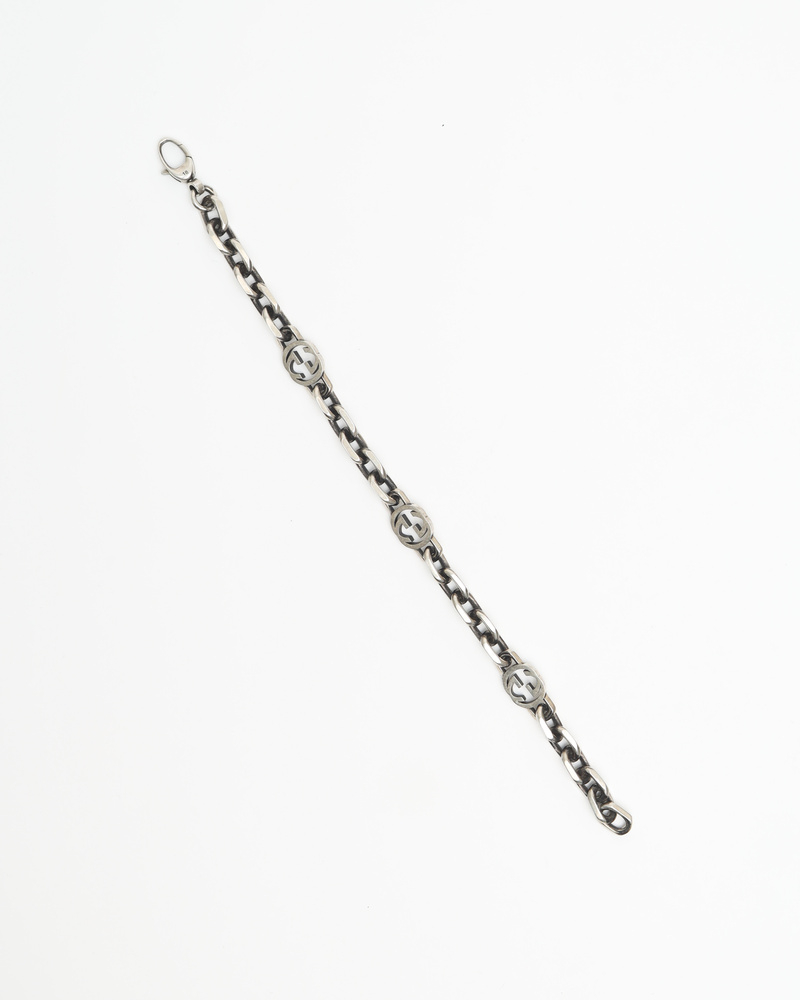 Gucci Diamantissima Plate Silver Bracelet