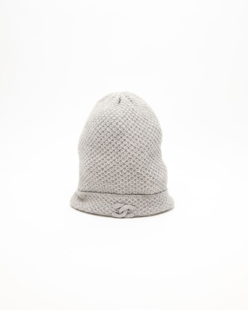 Chanel Coco Mark Knitted Cashmere Beanie