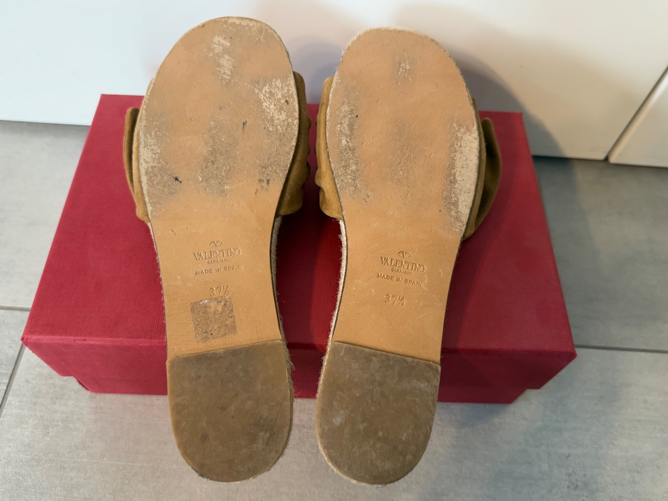 Valentino Espadrille Flache Sandalen