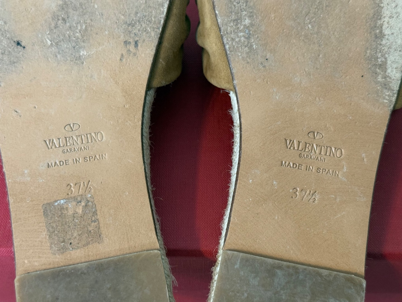 Valentino Espadrille Flache Sandalen