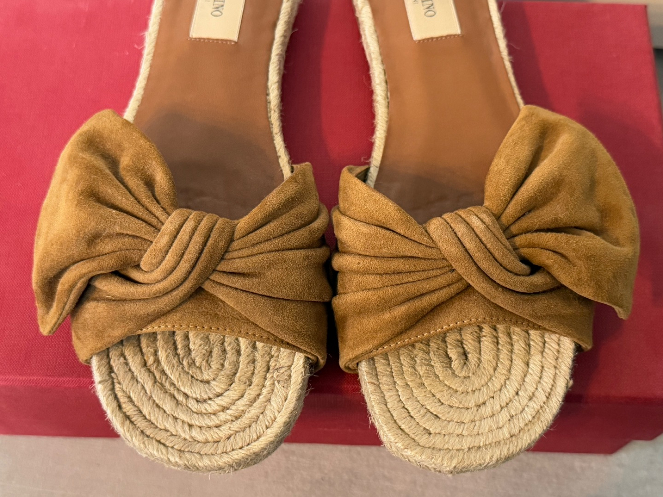 Valentino Espadrille Flache Sandalen