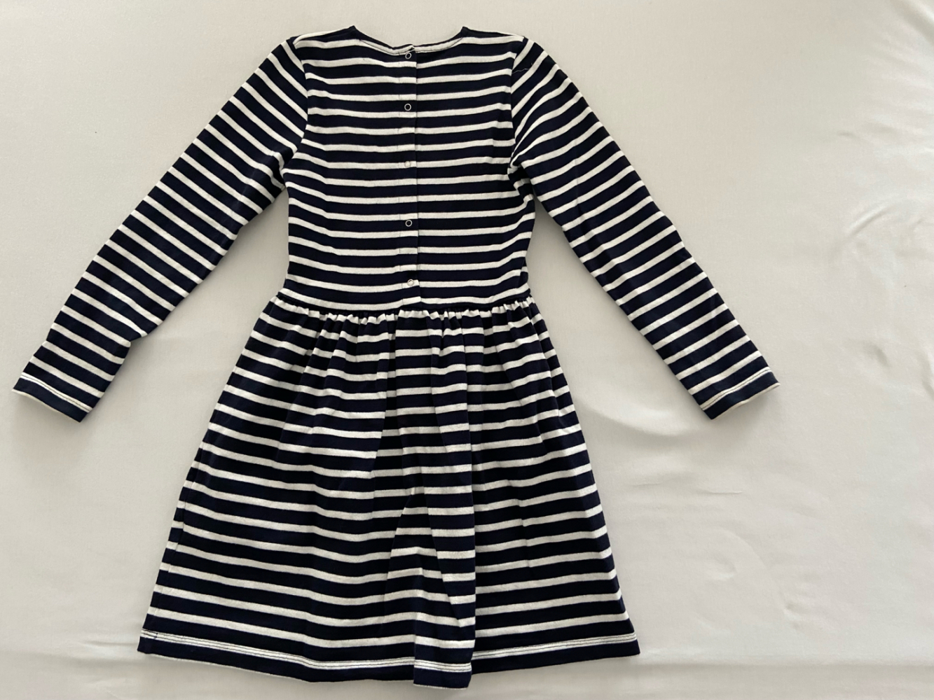 Petit Bateau Robe en coton rayé