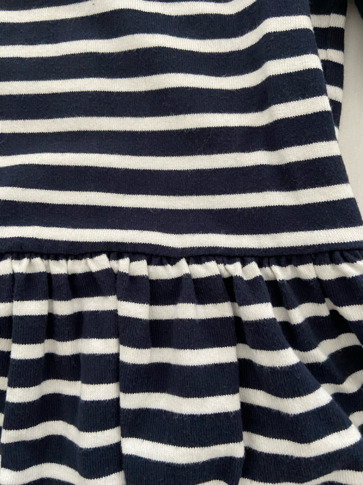 Petit Bateau Robe en coton rayé
