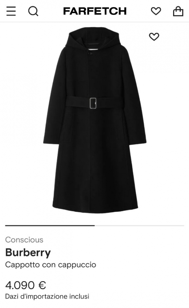Burberry Prorsum Manteau en laine