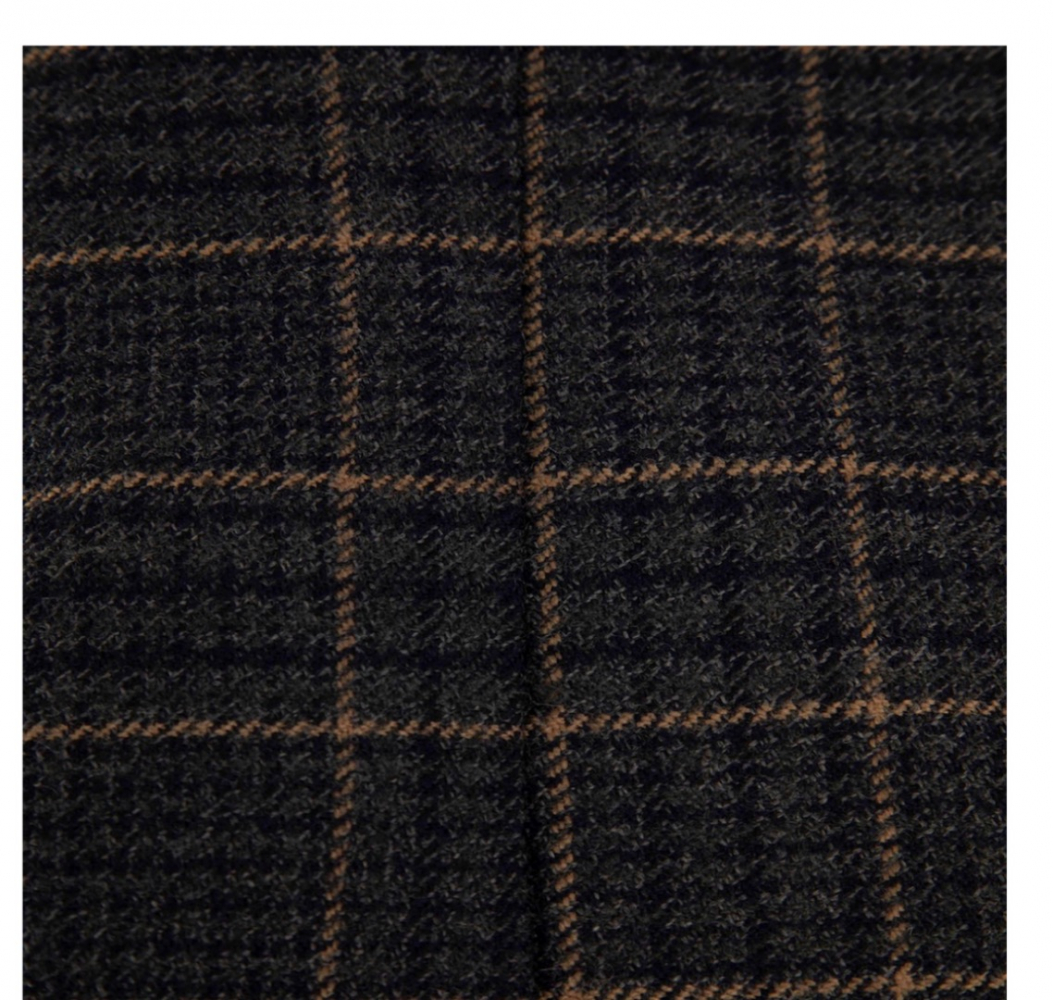 Weekend Max Mara Plaid Grey Wool checkered Trousers Wide Legs