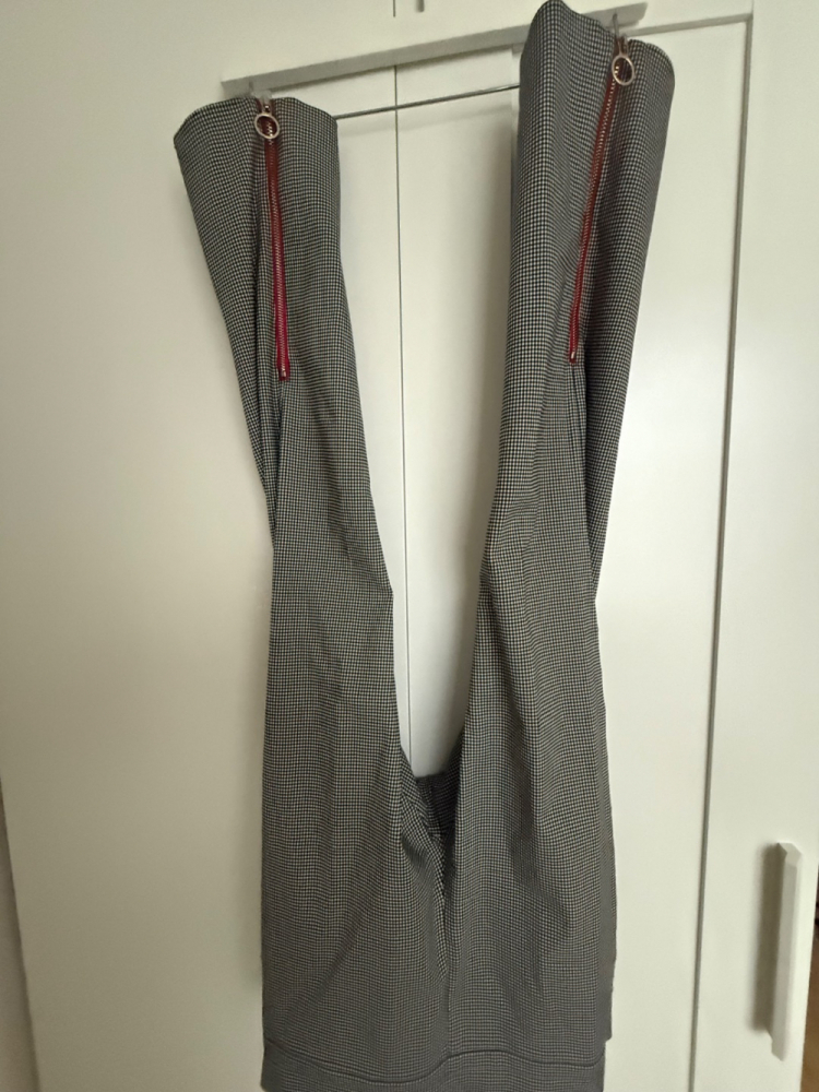 Pinko Schwarz-beige Prince of Wales Stretch-Hose