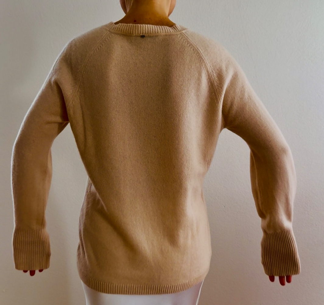 Sportmax Kaschmirpullover mit Rundhalsausschnitt in Hellrosa