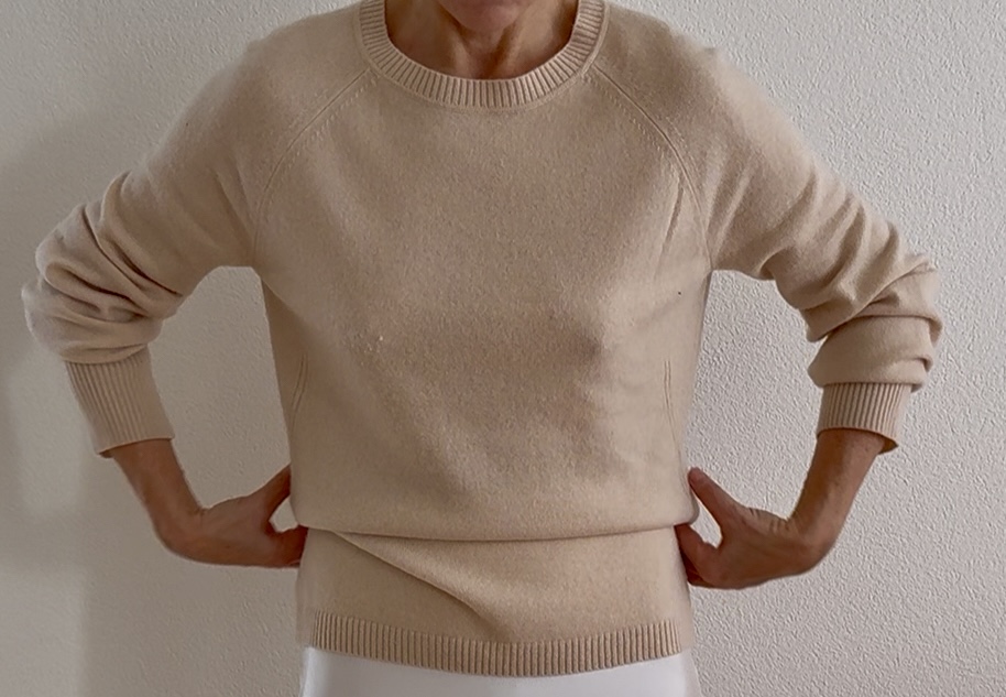 Sportmax Kaschmirpullover mit Rundhalsausschnitt in Hellrosa