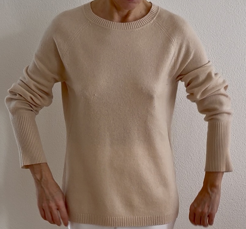 Sportmax Kaschmirpullover mit Rundhalsausschnitt in Hellrosa
