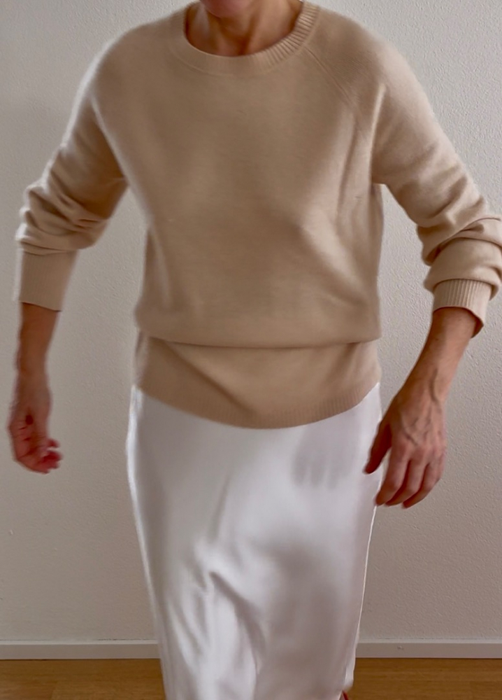 Sportmax Kaschmirpullover mit Rundhalsausschnitt in Hellrosa