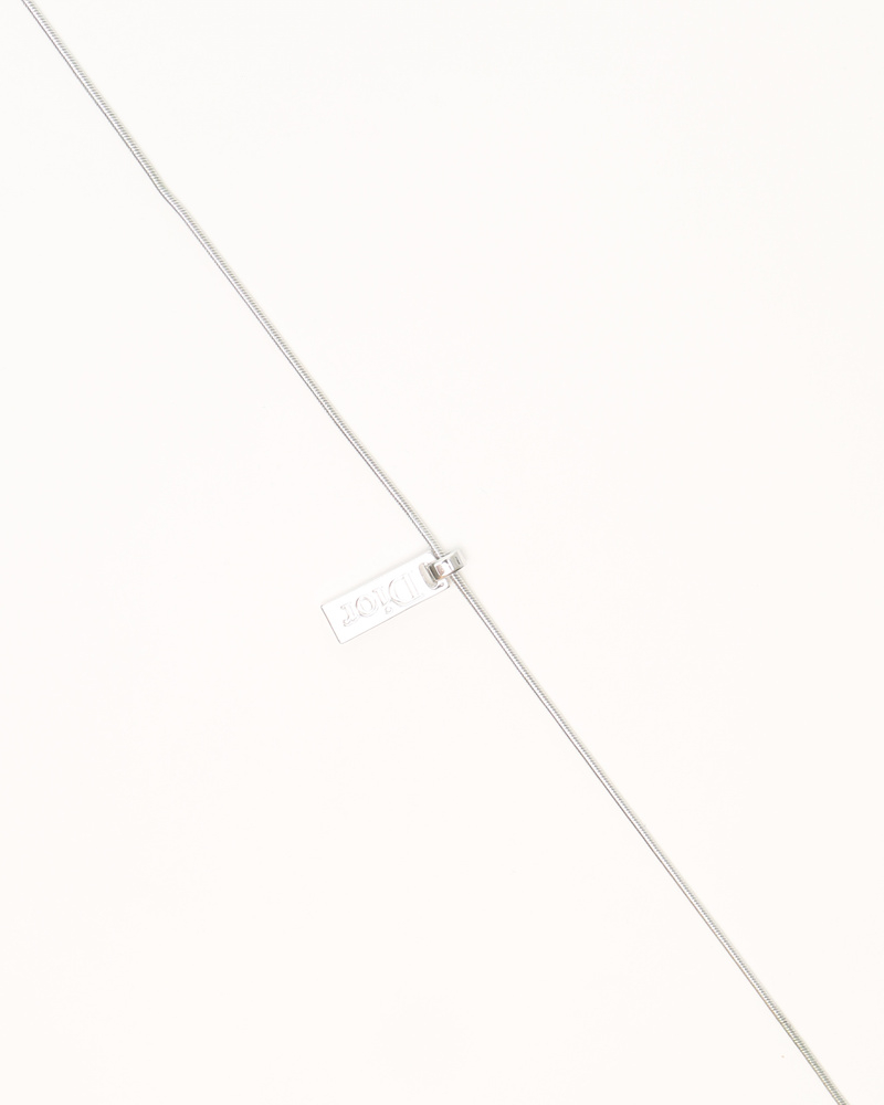 Christian Dior Logo Plate Necklace