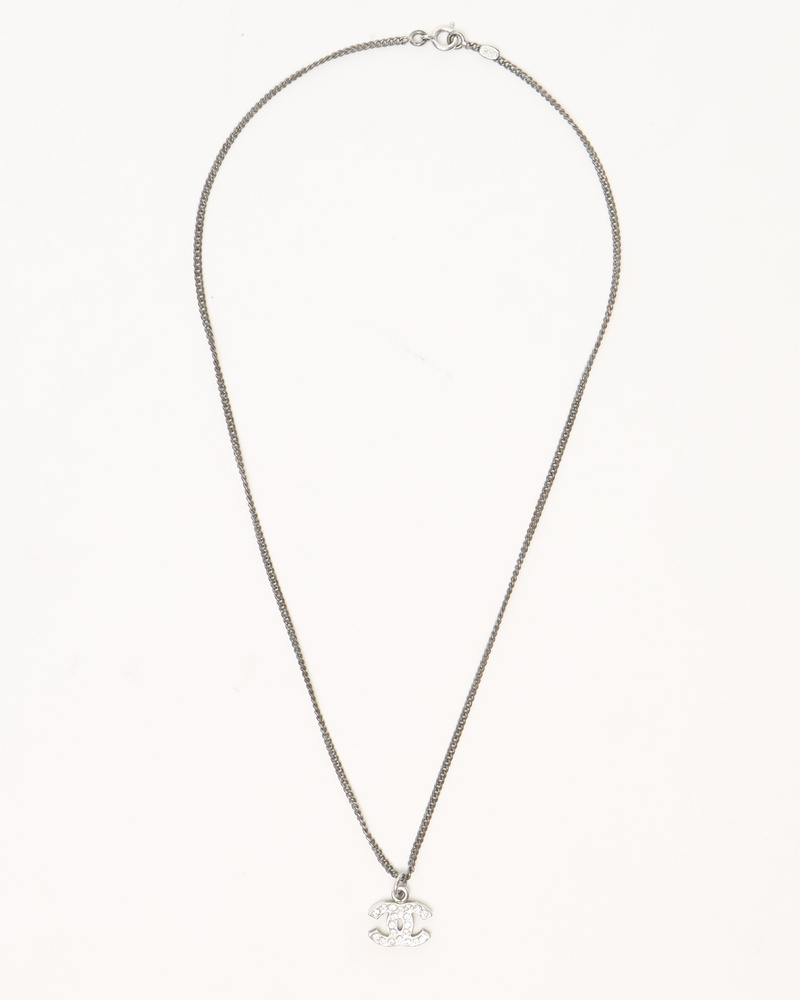 Chanel Coco Mark Rhinestone Necklace