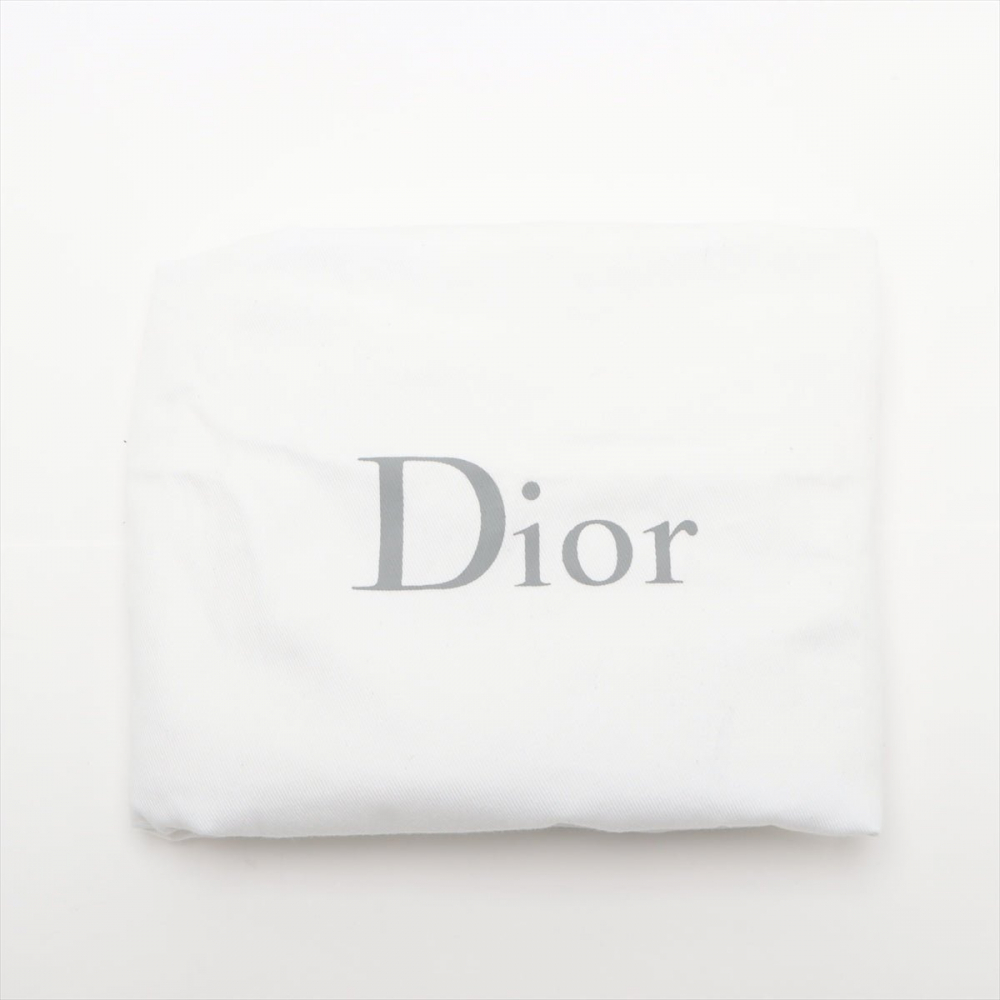 Christian Dior Saddle Grained Calfskin Leather Saddle Handbag No Strap Blue