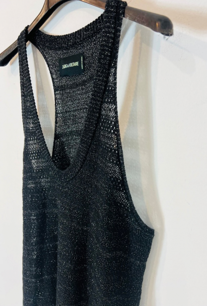 Zadig & Voltaire Olymp Pointelle Lame Top