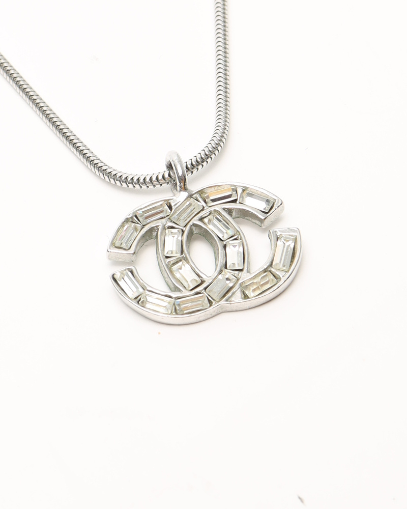 Chanel Coco Mark Rhinestone Necklace