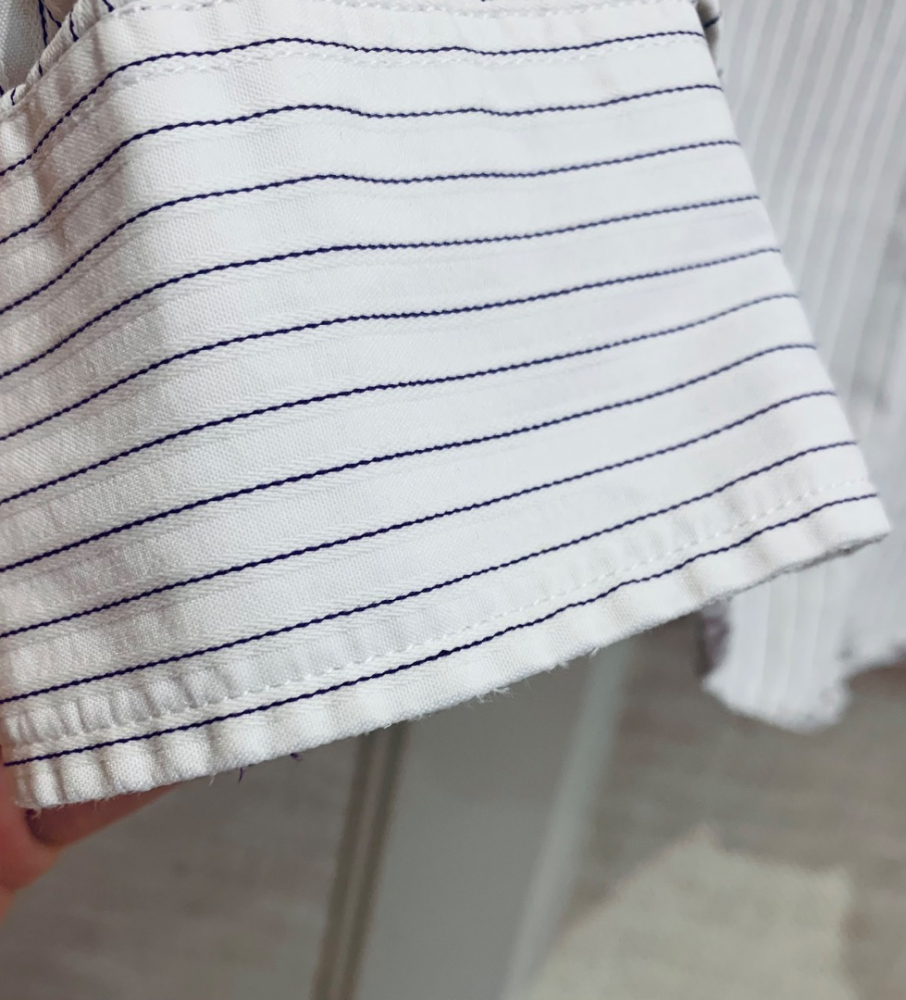 Burberry Striped Cotton Blend Shirt
