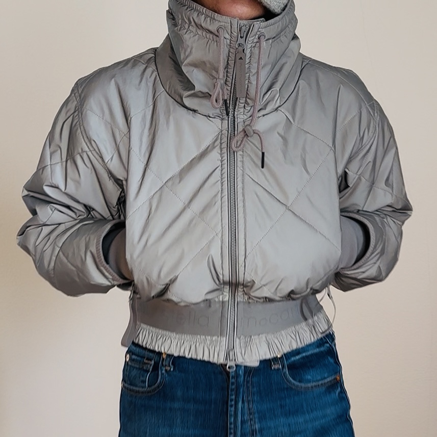 Stella McCartney Adidas by Stella McCartney - Veste de course à pied - Gris fluo