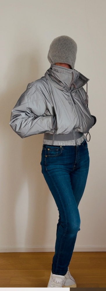 Stella McCartney Adidas by Stella McCartney - Veste de course à pied - Gris fluo