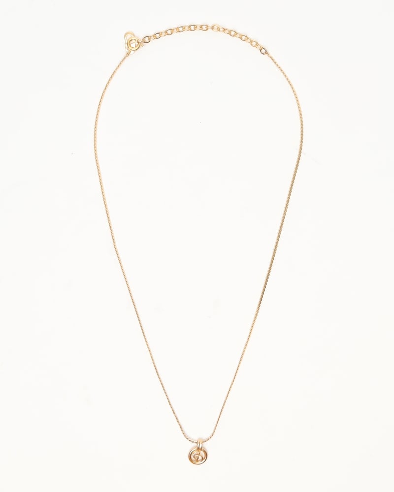 Christian Dior CD Logo Necklace