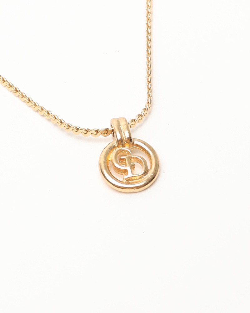 Christian Dior CD Logo Necklace