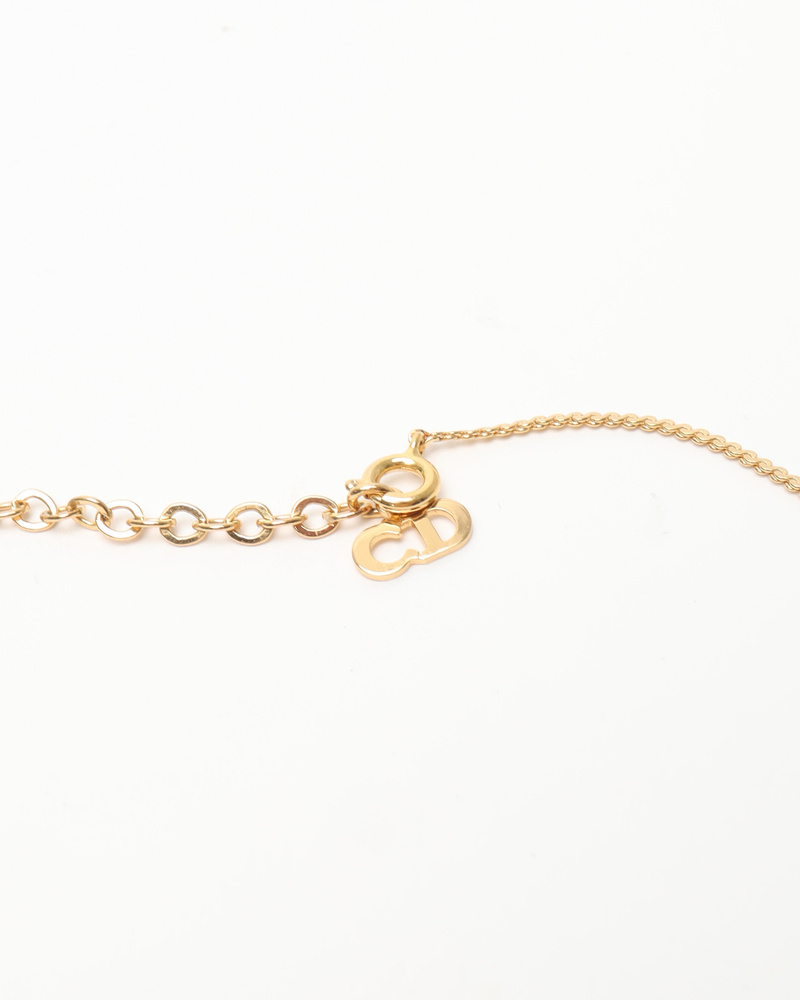 Christian Dior CD Logo Necklace