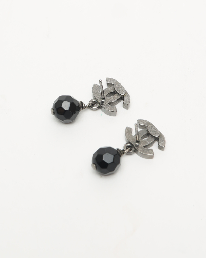 Chanel Coco Mark Dangling Earrings
