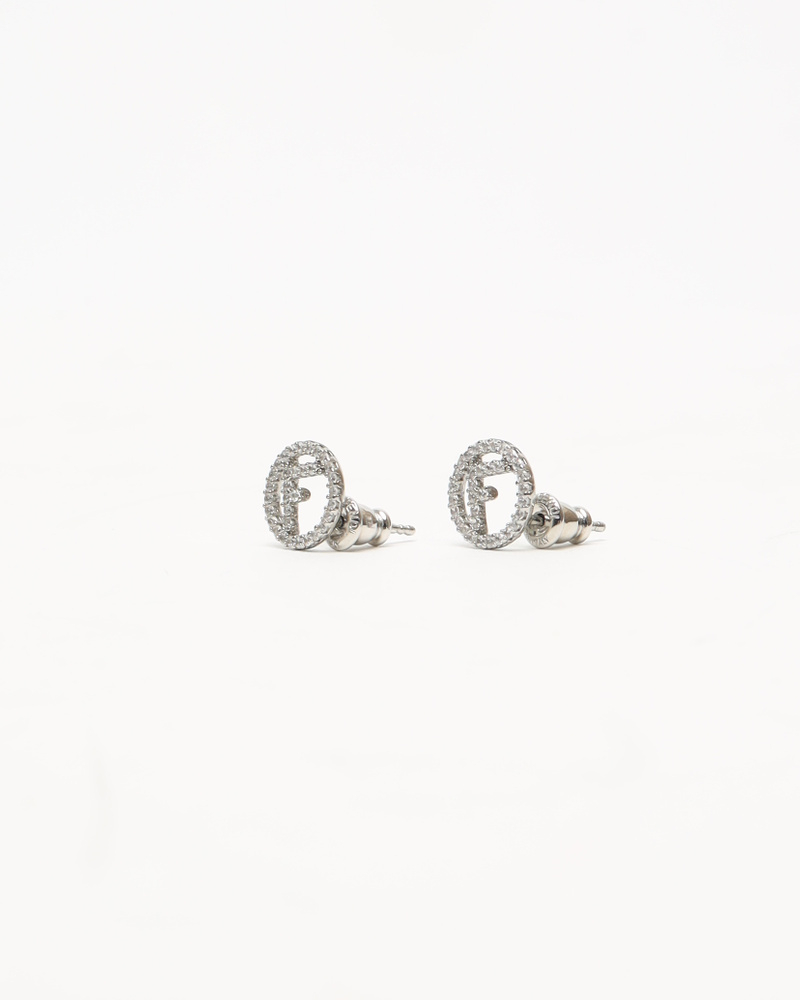 Fendi FF Rhinestone Earrings