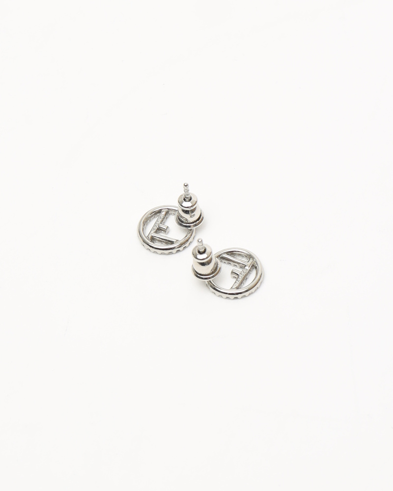 Fendi FF Rhinestone Earrings