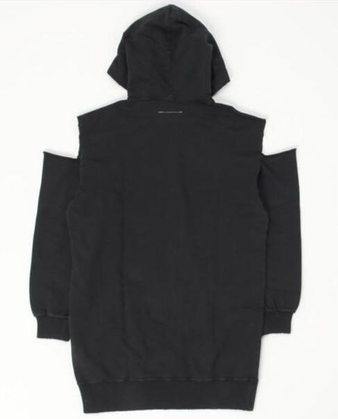 Maison Martin Margiela Neu Maison Margiela Fleece-Kapuzen-Maxi-Kleid Schulterausschnitt