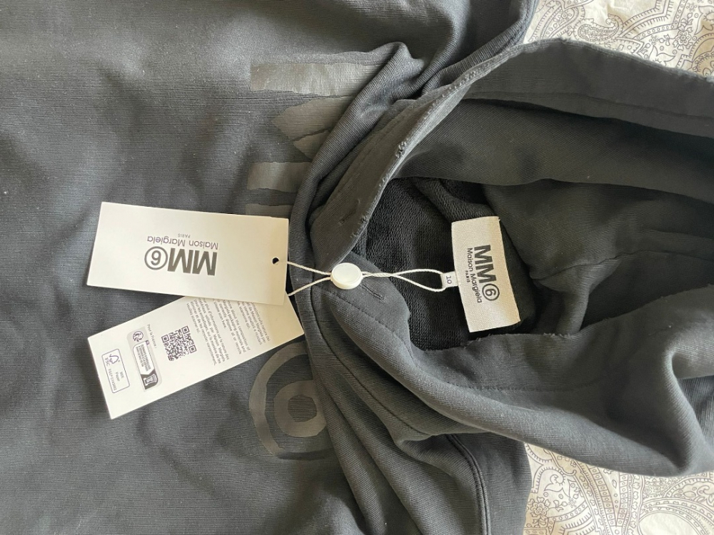Maison Martin Margiela Neu Maison Margiela Fleece-Kapuzen-Maxi-Kleid Schulterausschnitt