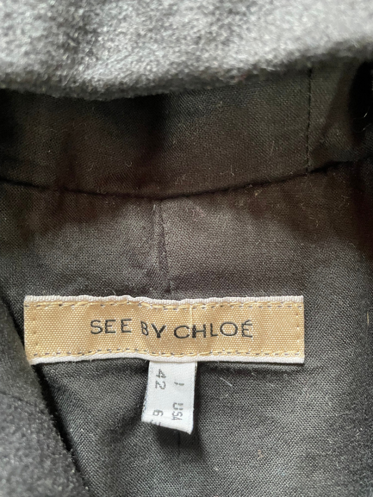 See By Chloé Blouson bombardier noir avec poches extérieures et capuche