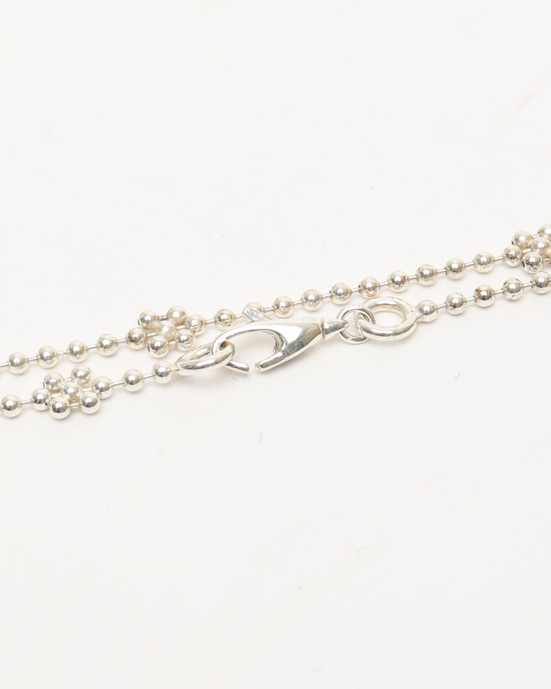 Gucci Interlocking G Flower Chain Silver Necklace