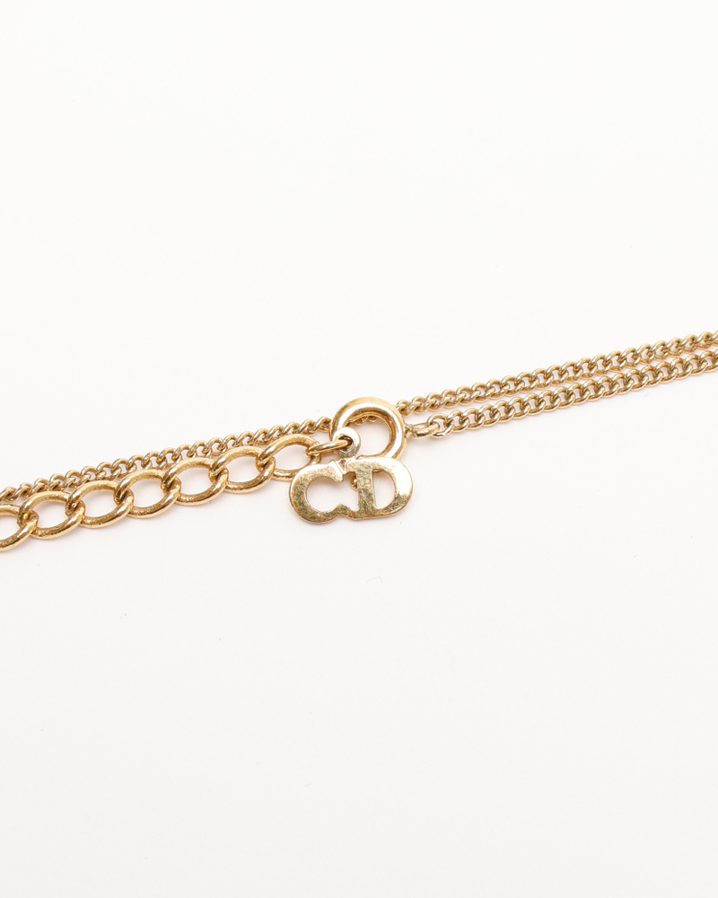 Christian Dior CD Logo Necklace