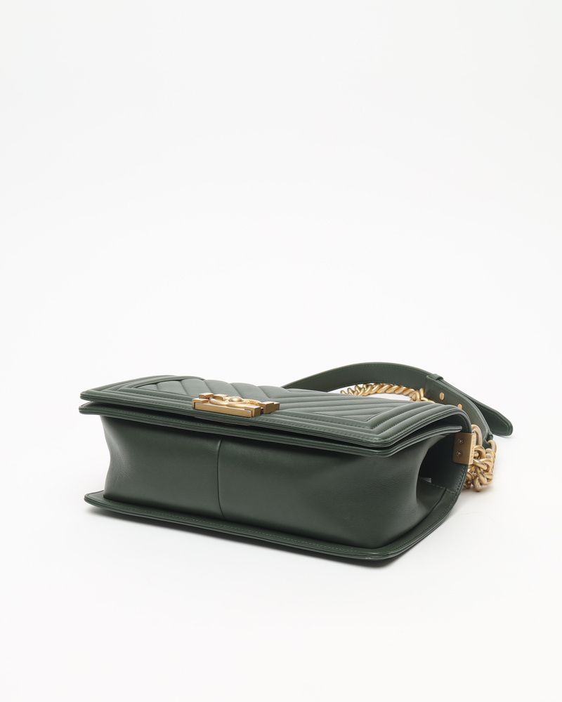 Chanel Medium Chevron Boy Bag