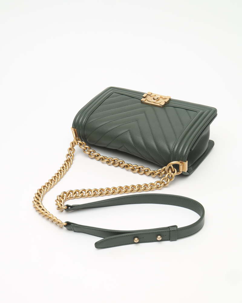 Chanel Medium Chevron Boy Bag