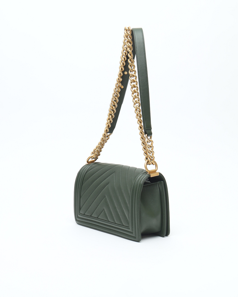 Chanel Medium Chevron Boy Bag